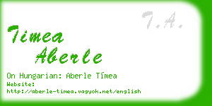 timea aberle business card